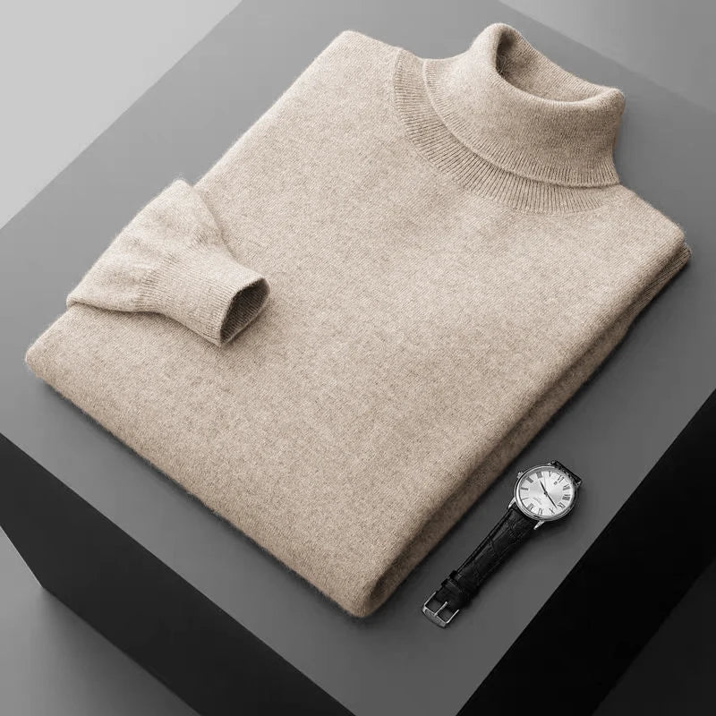 Thick Woolen Turtleneck Pullover Sweater