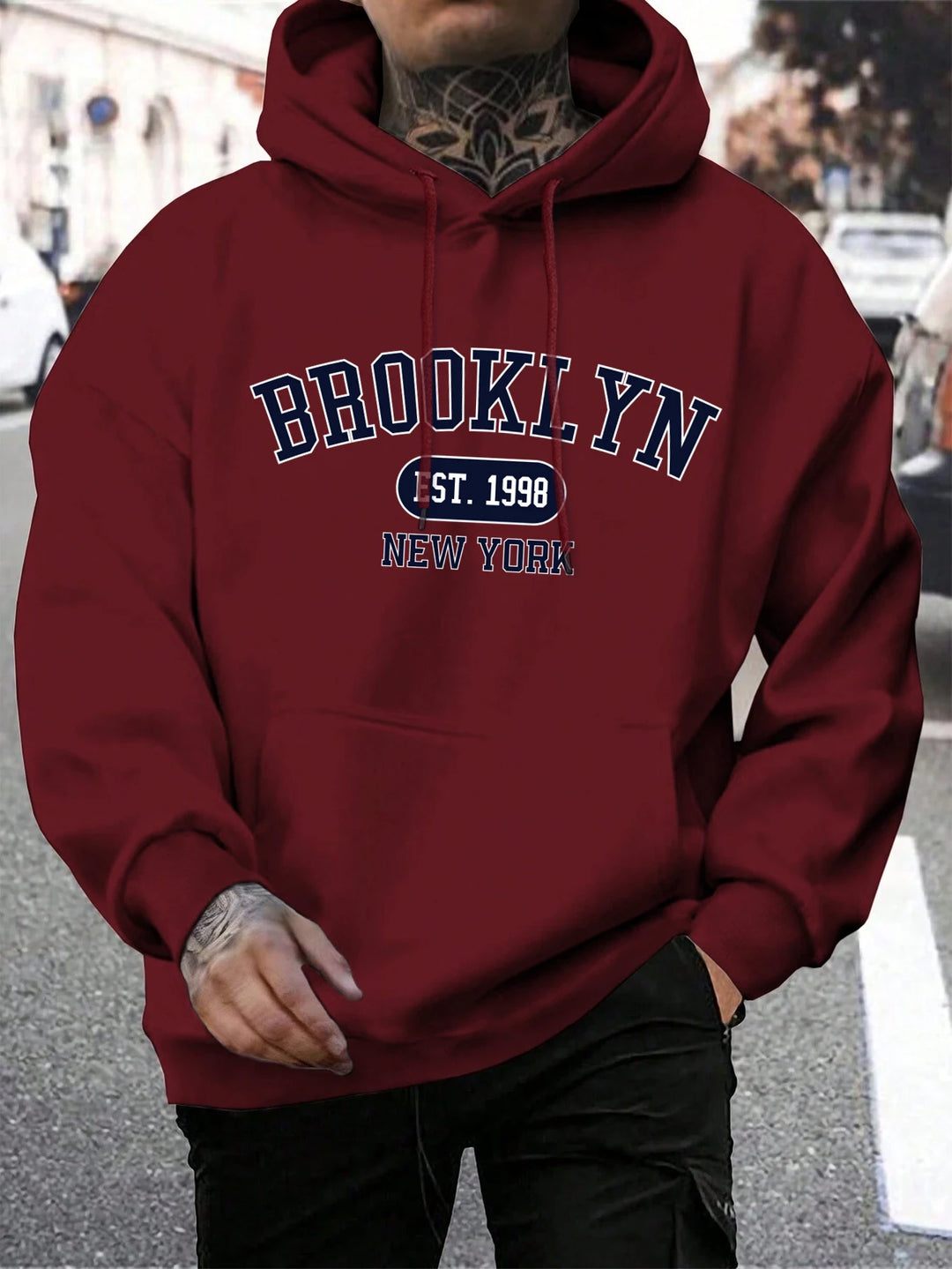 Brooklyn Est 1998 New York Oversized Hoodies