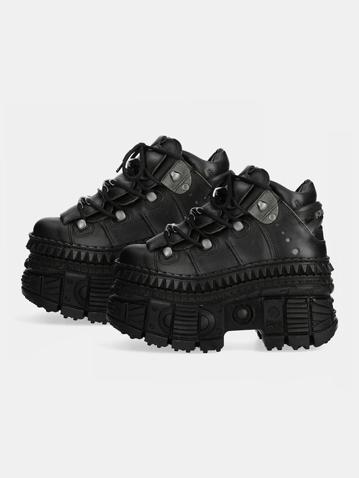 Punk Goth Retro Metal Muffin Tank Boots
