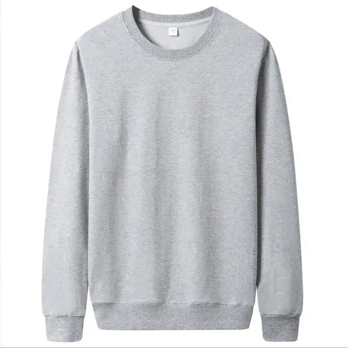 Thin Solid Color Casual Pullover Sweatshirts