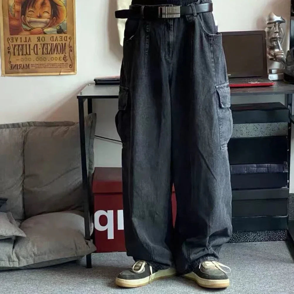 Oversized Hip Hop Style Cargo Baggy Jeans
