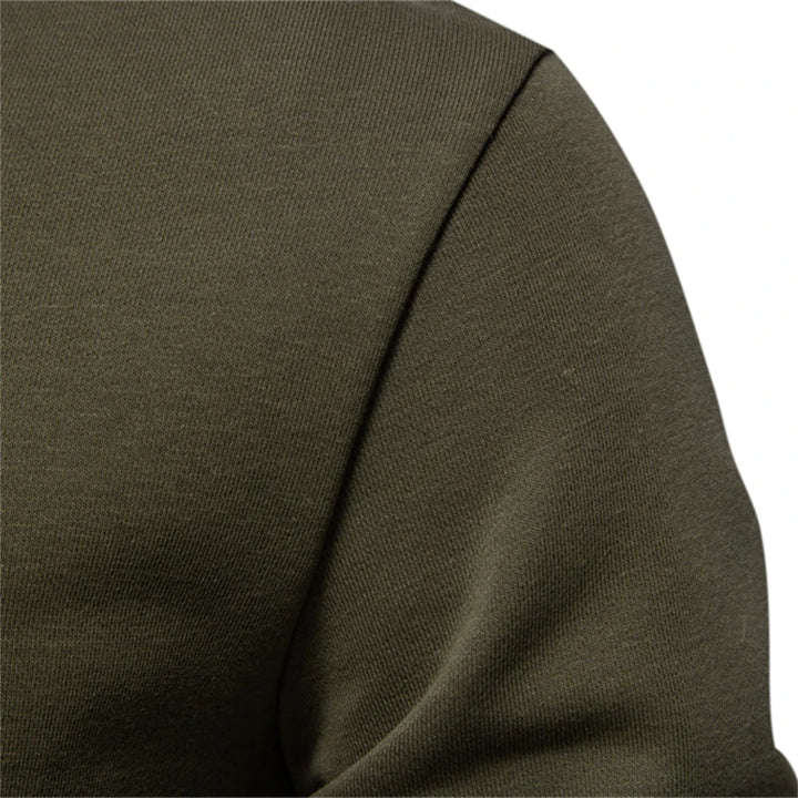 Casual Cotton-Blend Crew Neck Pullover Sweatshirt
