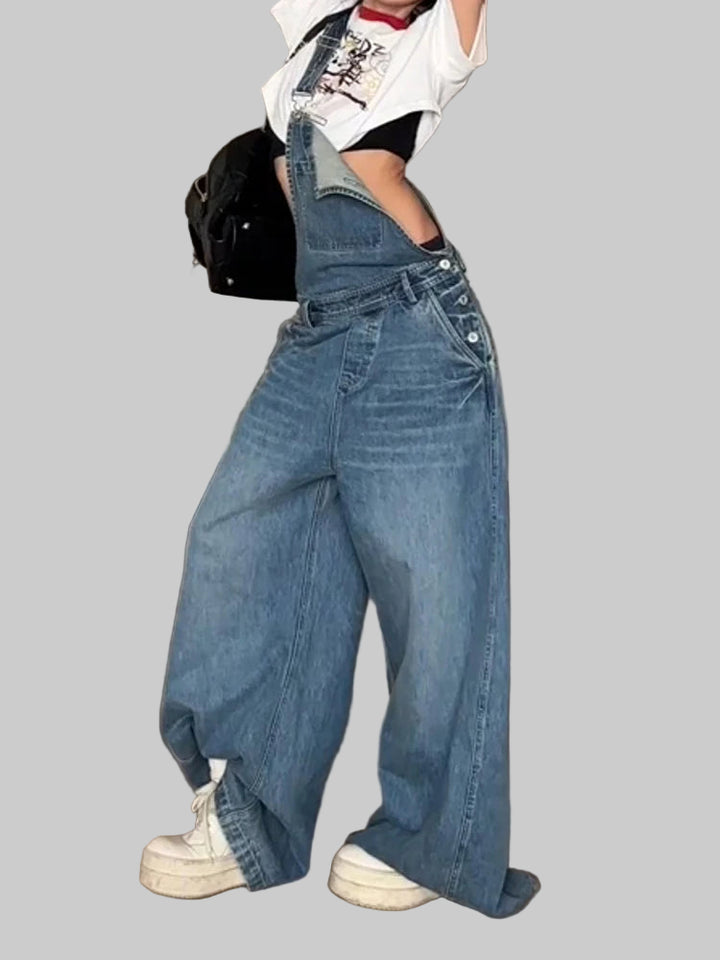 Vintage Baggy Denim Overalls