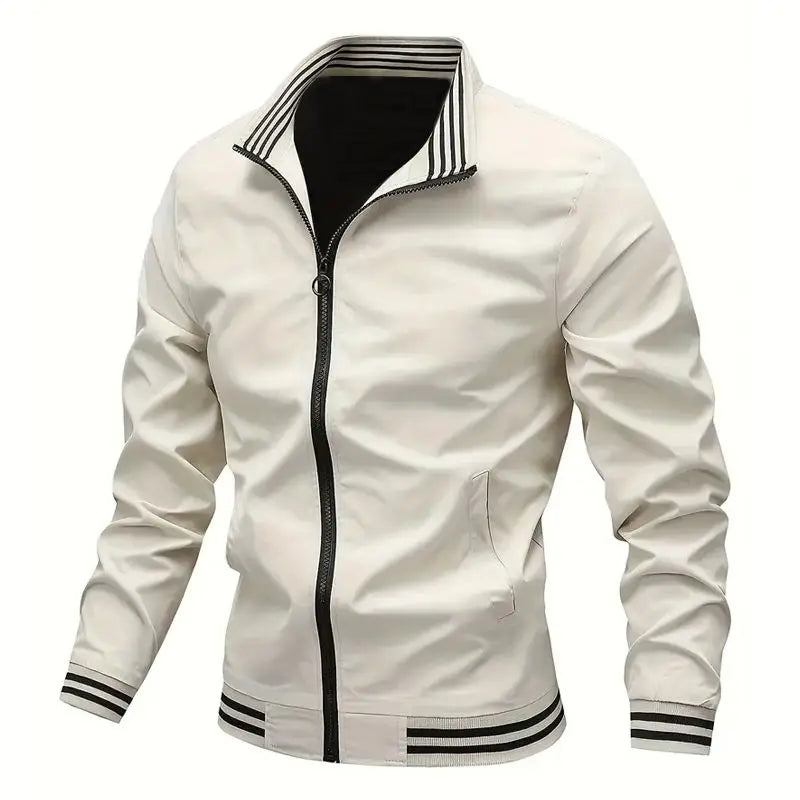Stand Collar Casual Windproof Zipper Jacket