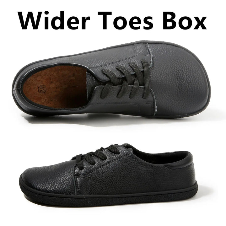Barefoot  Zero Drop Wide ToeBox Leather Sneakers