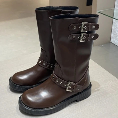 Medium Tube Short Platform Knight Boots