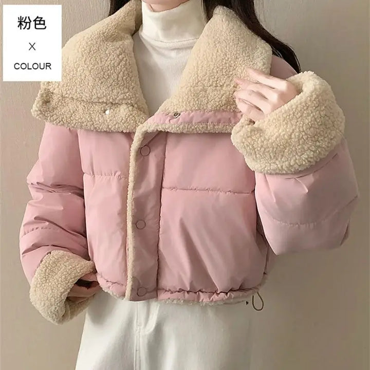 Reversible Thick Warm Velvet Down Padded Jacket