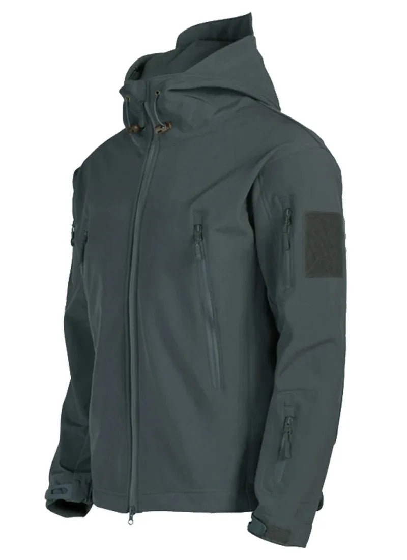Tactical Soft-Shell Hooded Waterproof Military Jacket
