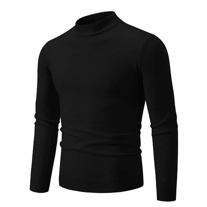 Half-Neck Knitted Sweater