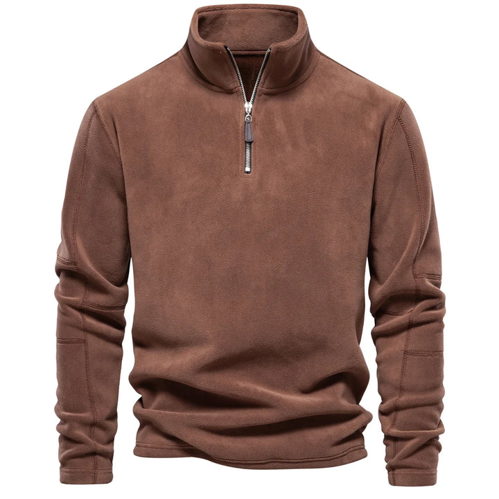 Warm Fleece Softshell Pullover Sweatshirt