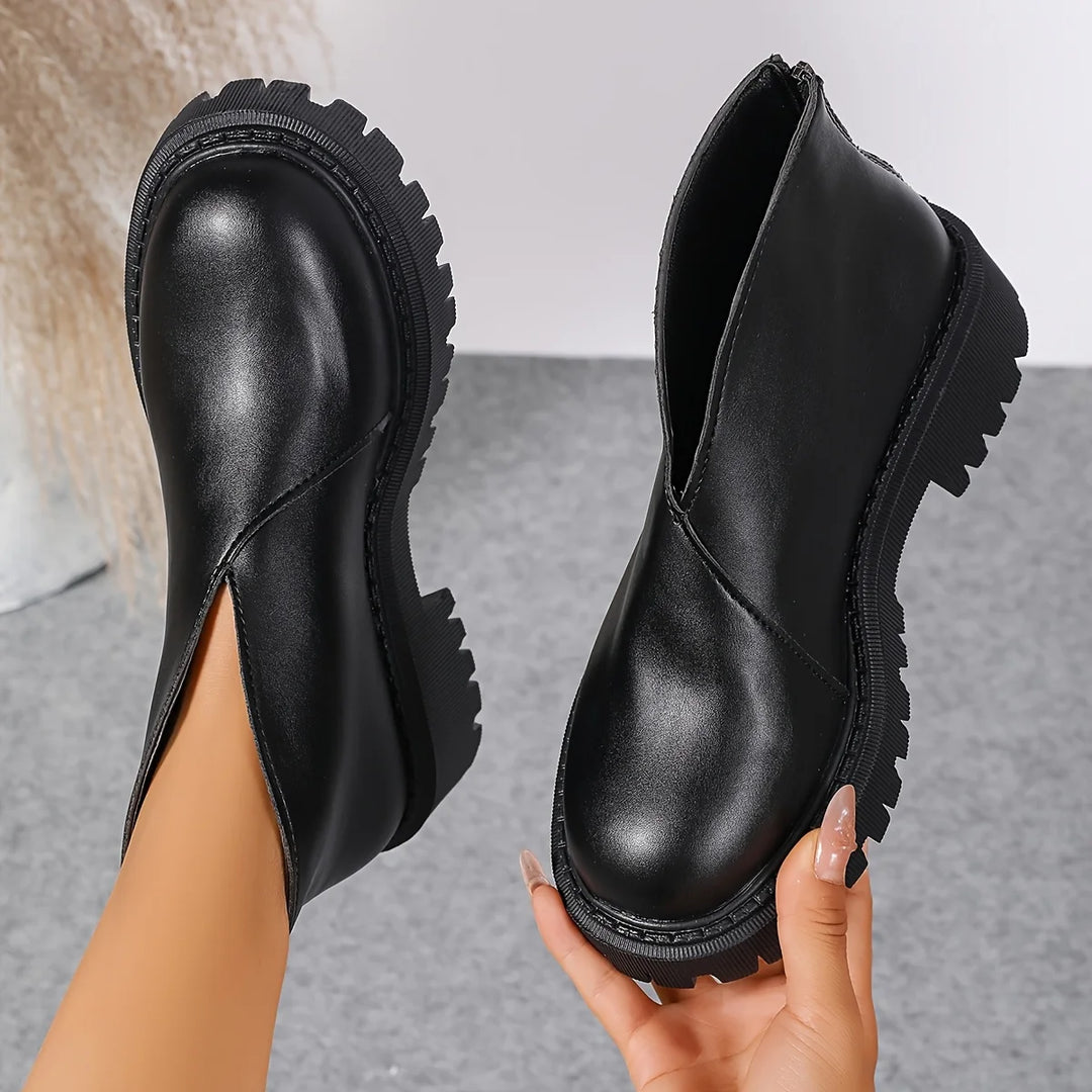Solid Color Versatile Ankle Rain Boots