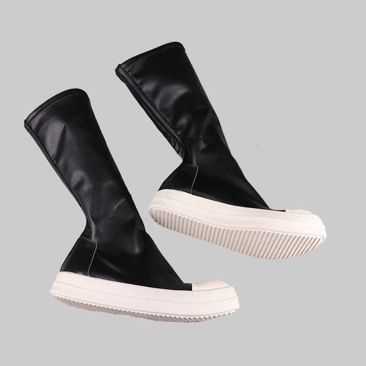Luxury Leather Knee-High Unisex Boots