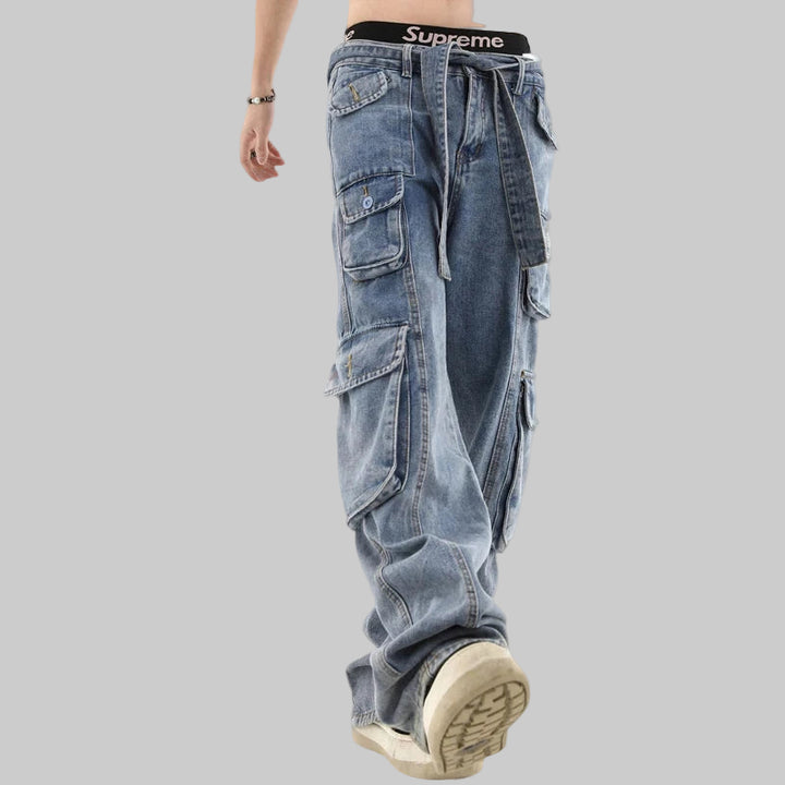 American Stereoscopic Multi-Pocket Jeans