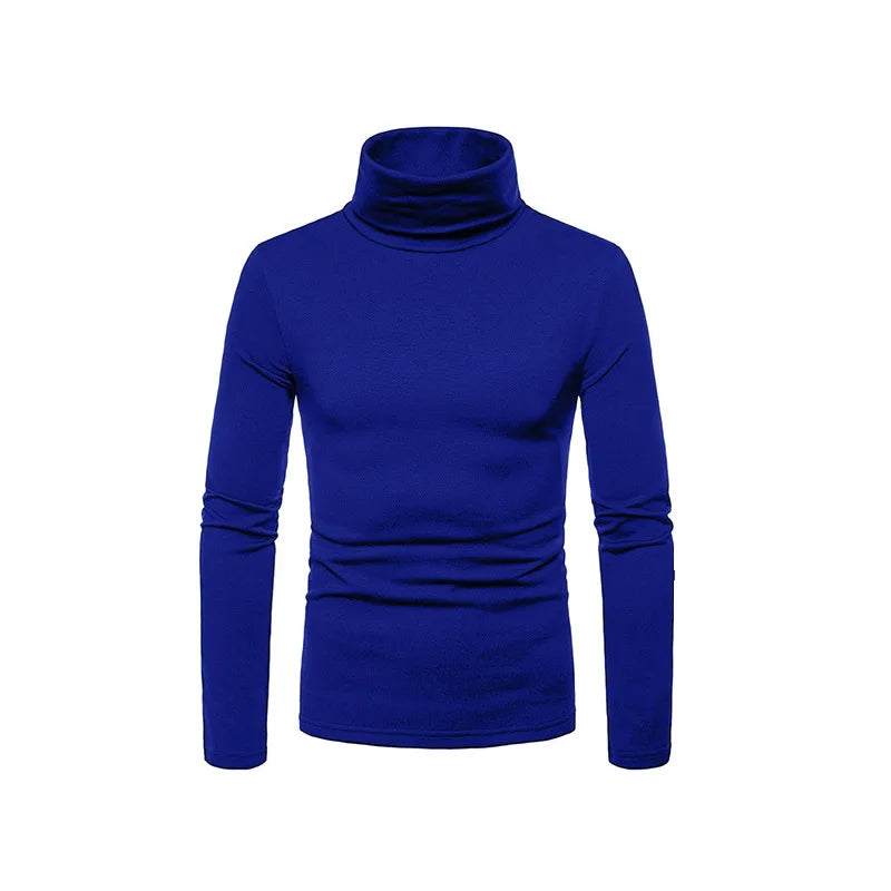 Casual Slim Fit High Collar Turtleneck Pullover