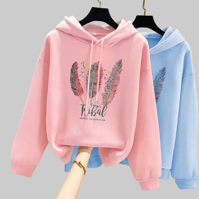 Velvet Casual Loose Hoodie Sweatshirt