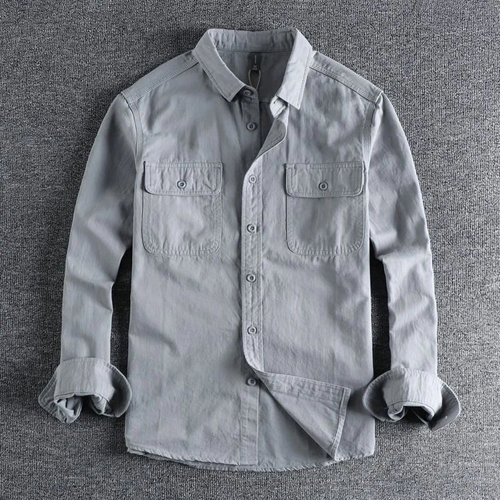 Pure Cotton Long Sleeve Work Shirt