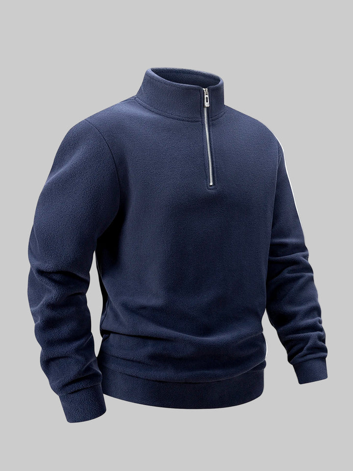 Casual Fleece Velvet Stand Collar Sweatshirts