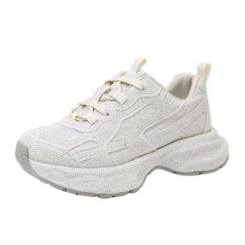Bling Chunky Breathable Platform Sneakers