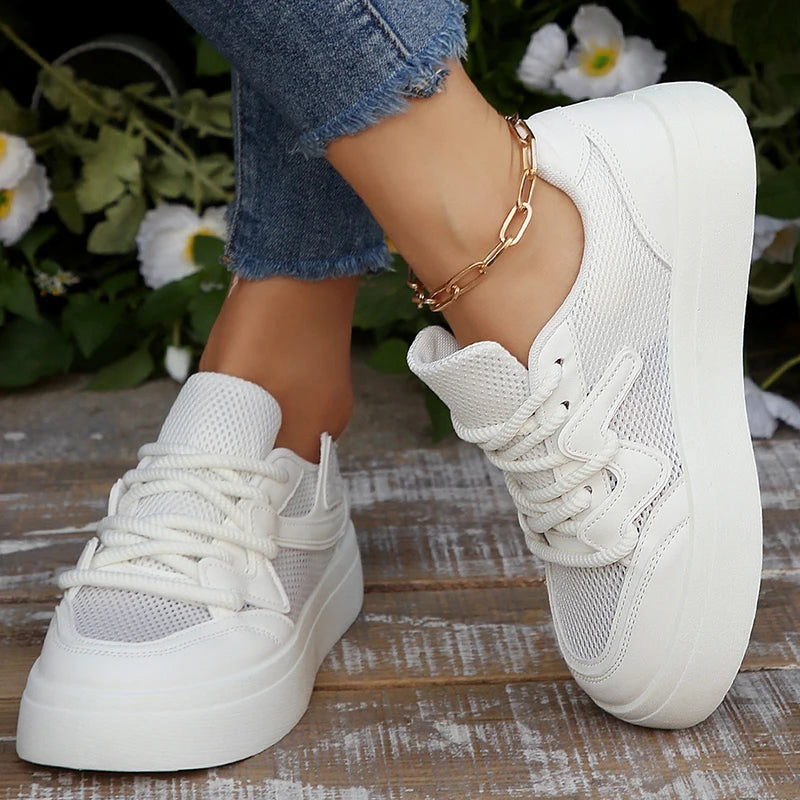 Chunky Platform Breathable Mesh Sneakers