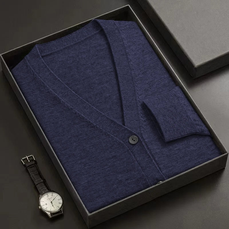 V-Neck Button Down Knitted Sweaters