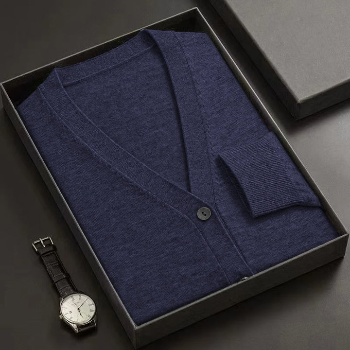 V-Neck Button Down Knitted Sweaters