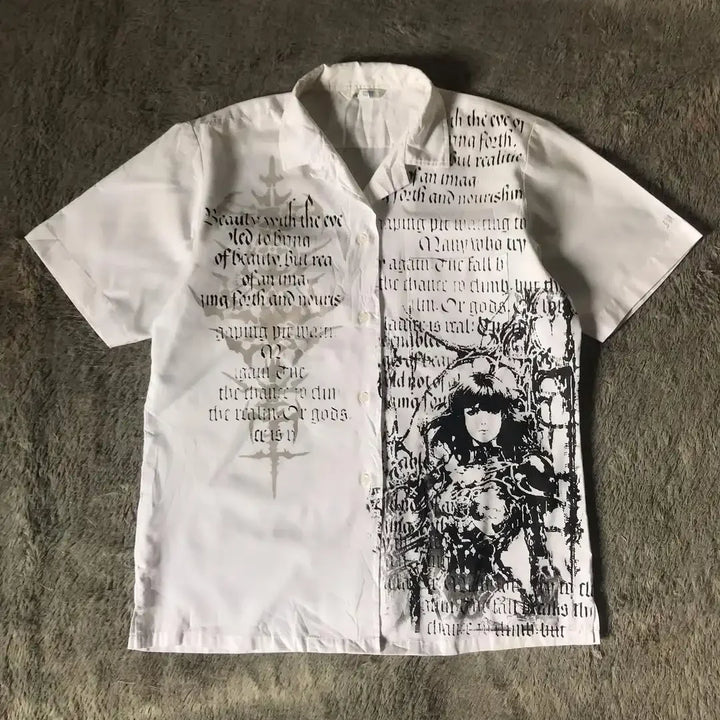 Y2K Gothic Black Retro Tee