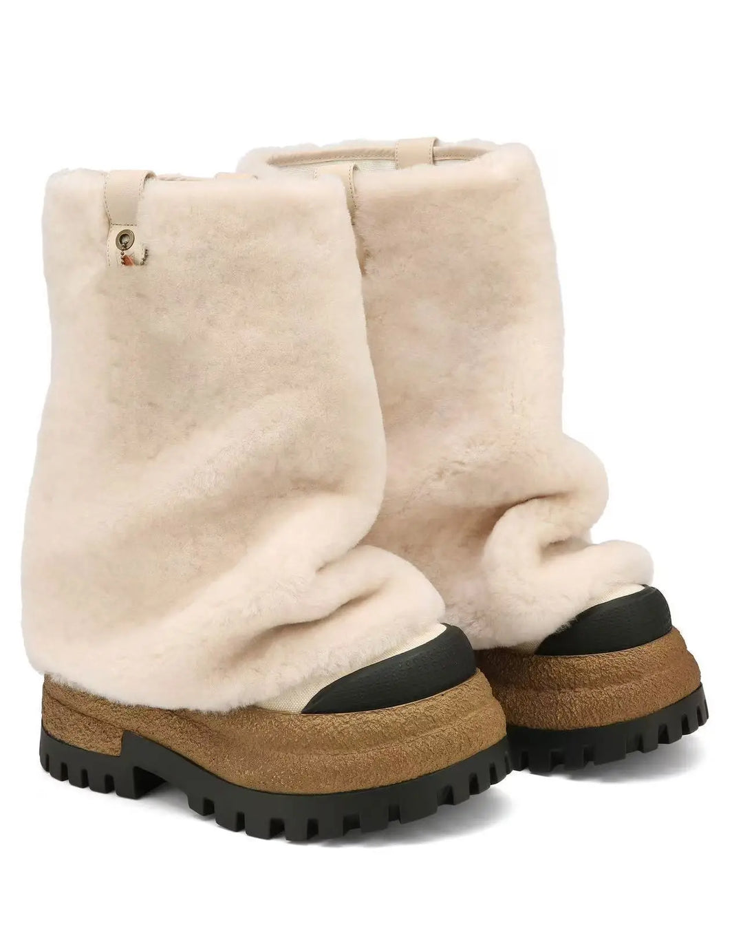 Vintage-Inspired Chunky Sole Combat Boots