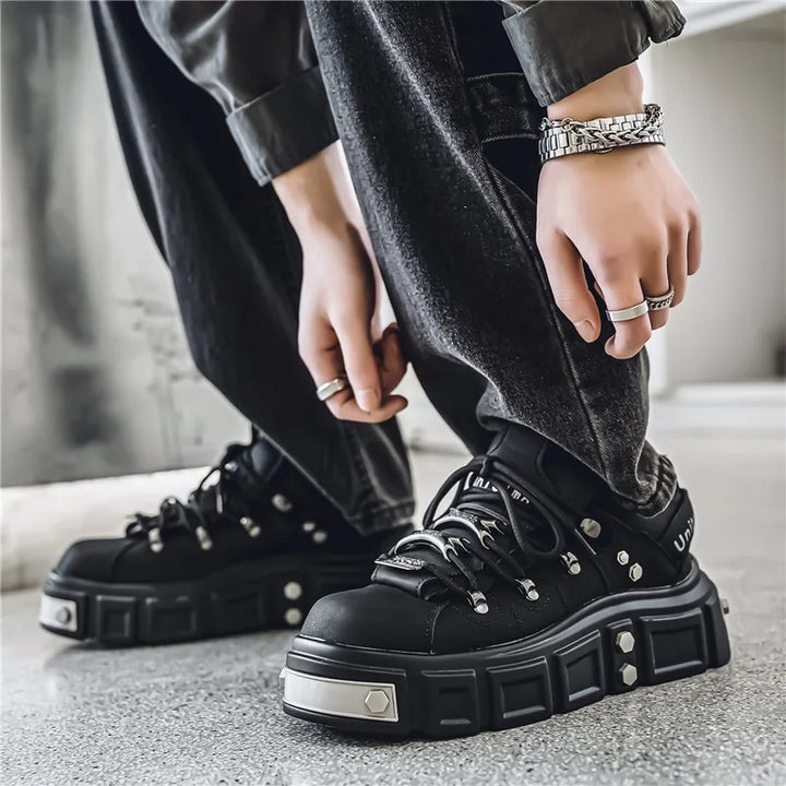 Trendy Pink Platform Sneakers