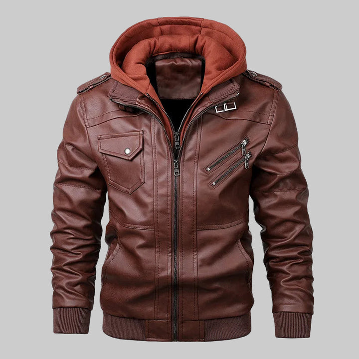 Slim Casual PU Leather Motorcycle Jacket
