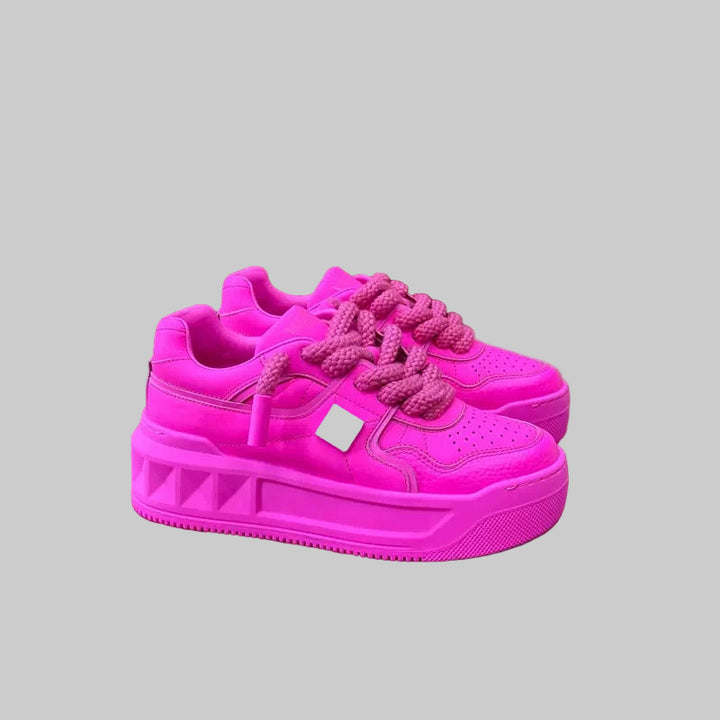 Chunky Platform Sneakers for Height Boost in Harajuku Style