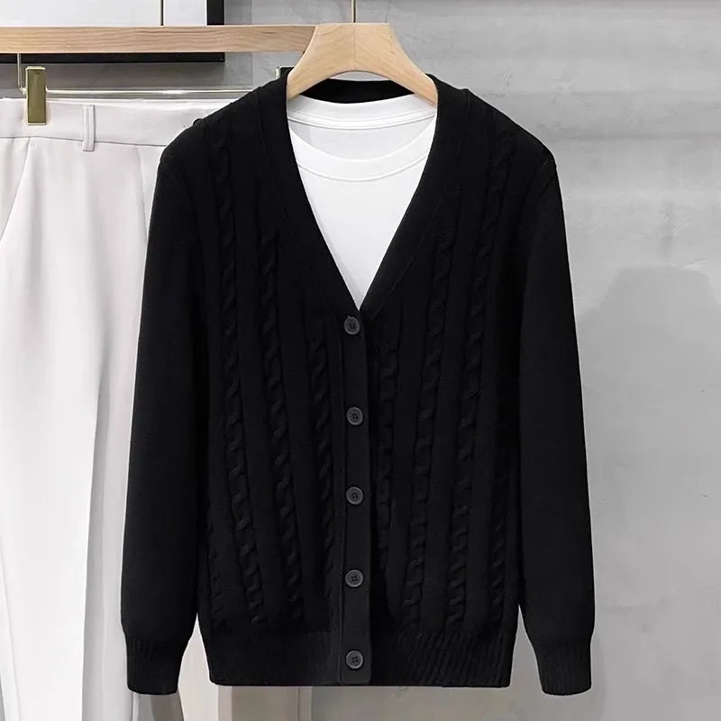 American Style V-Neck Knitted Sweater