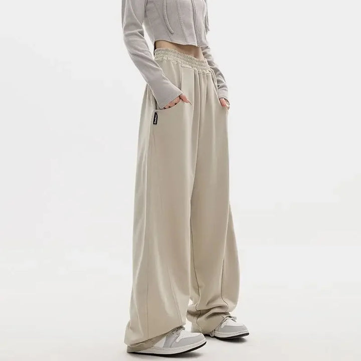 Light Tawny Loose Fit Banana Shape Sweatpants