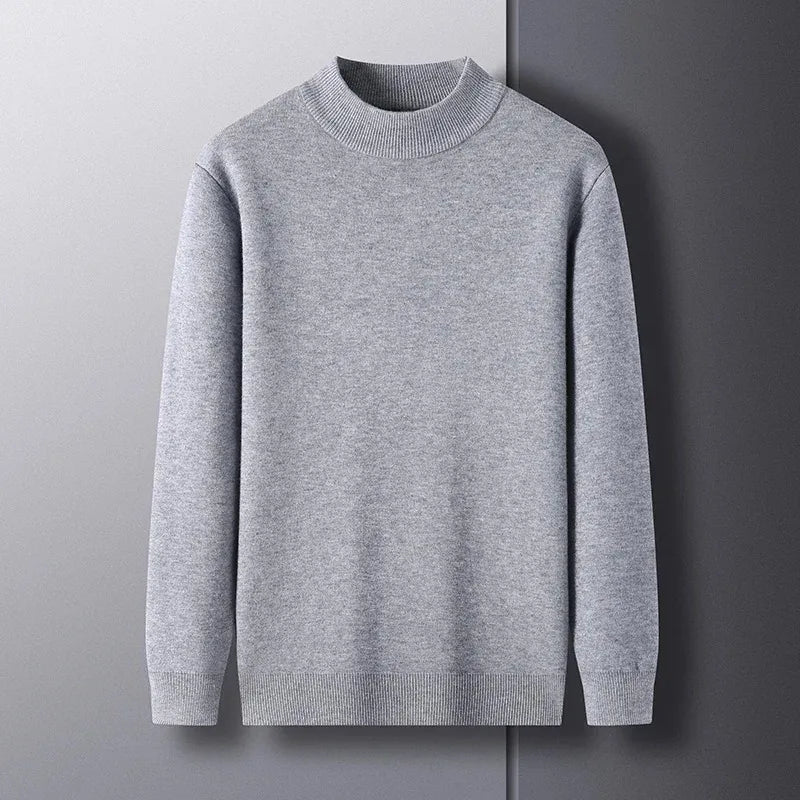 Warm Thick Winter Knit Mock Neck Sweater