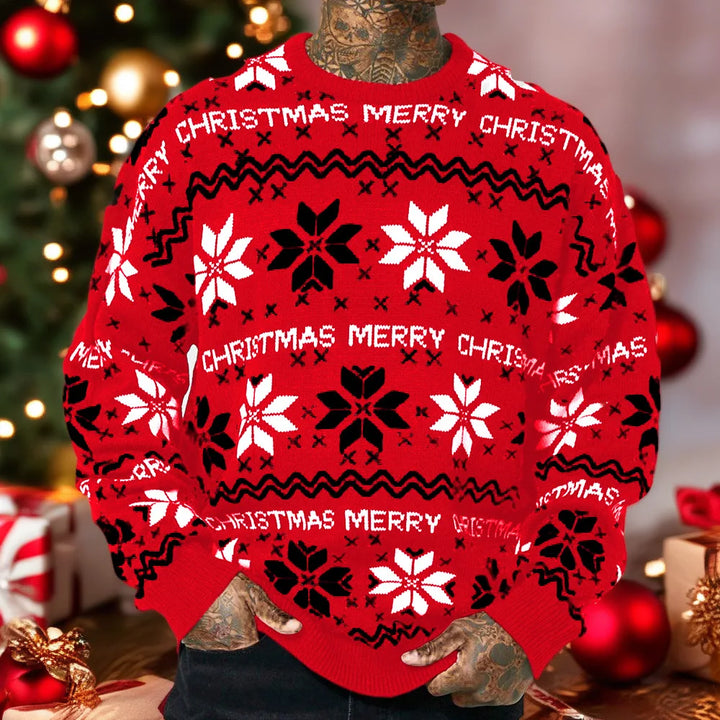European American Jacquard Christmas Sweater