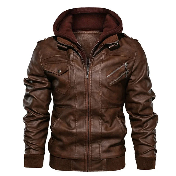 Slim Casual PU Leather Motorcycle Jacket