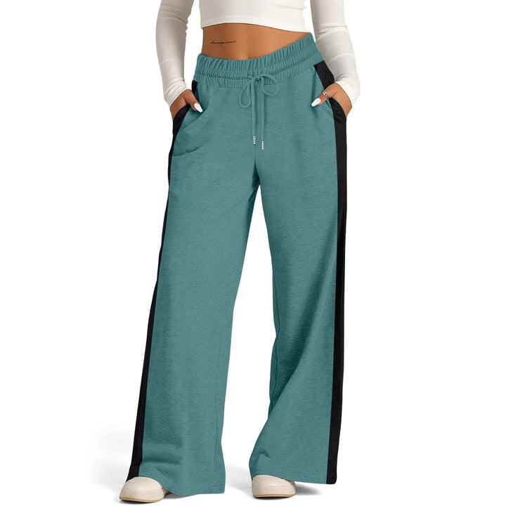 Classic Wide-Leg Sports Joggers