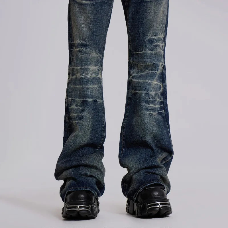 Vintage Gothic Y2K Mid Flared Bootcut Jeans