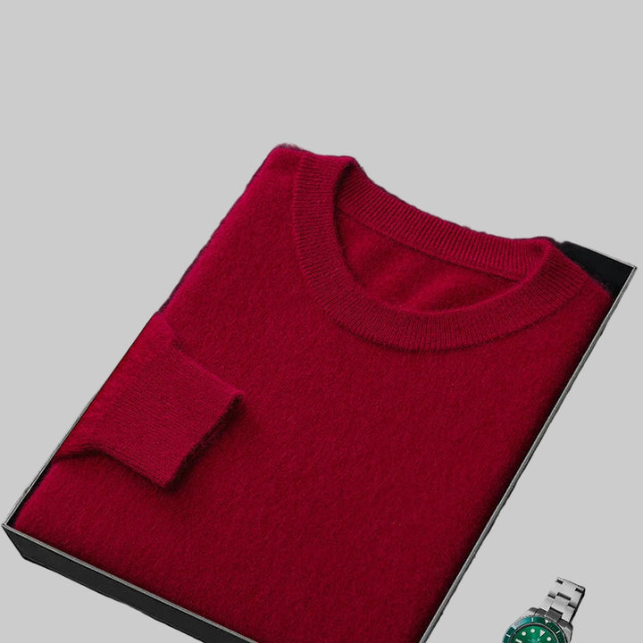 100% Pure Cashmere Thick Winter Crewneck Sweater