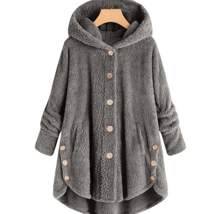 Trendy Hooded Plush Cozy Teddy Bear Jacket