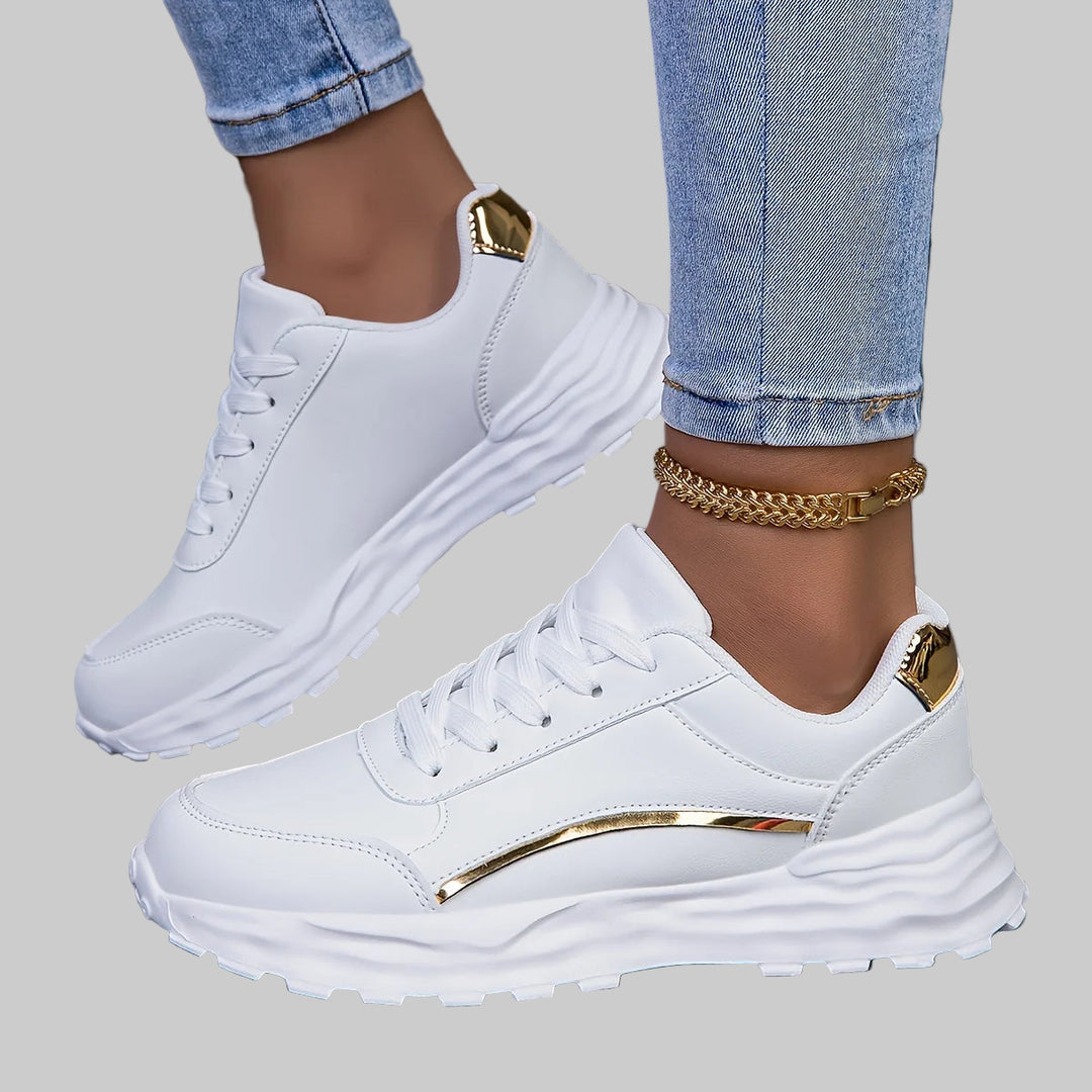 Lightweight Lace-Up Casual Sneakers