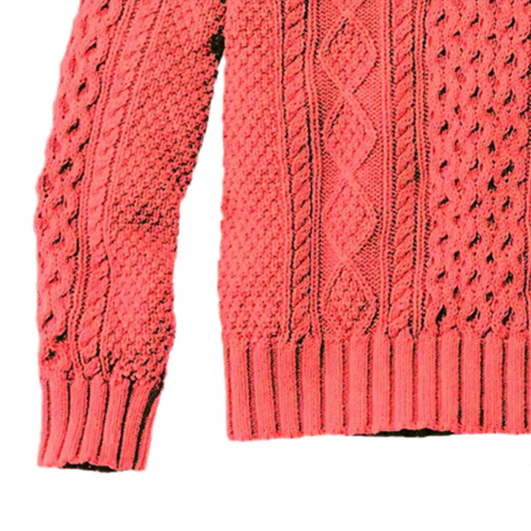 Solid Color Woven Wool Knitted Sweaters
