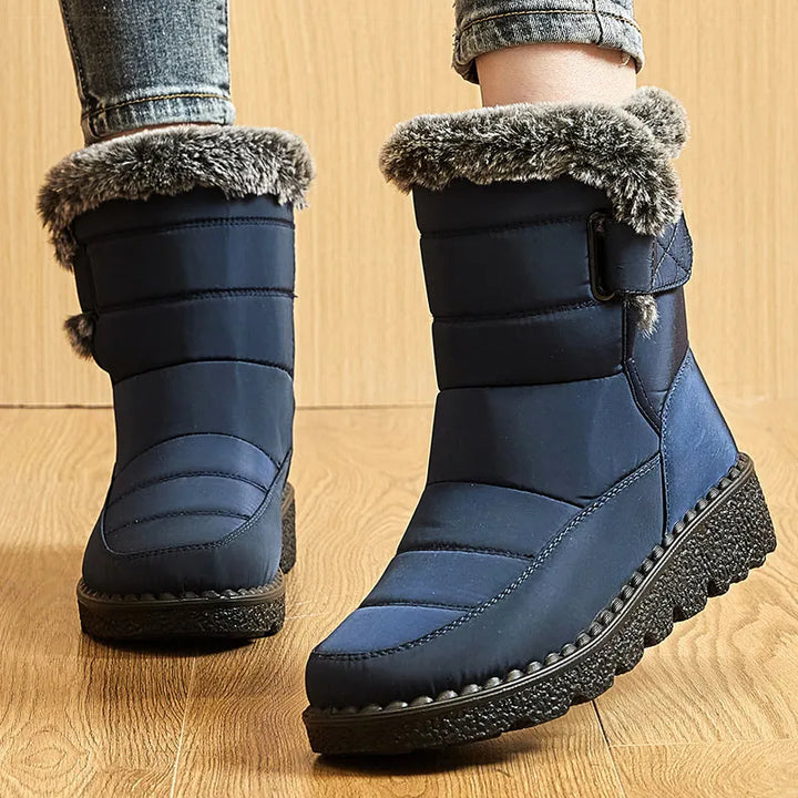 Winter Waterproof Low Heel Ankle Boots