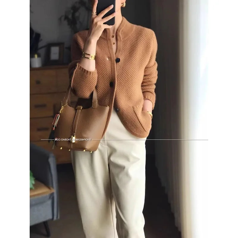 Luxurious Thick 100% Cashmere Cardigan