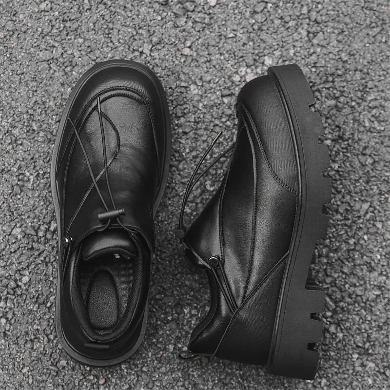 Big Head Leather Casual Derby Shoes