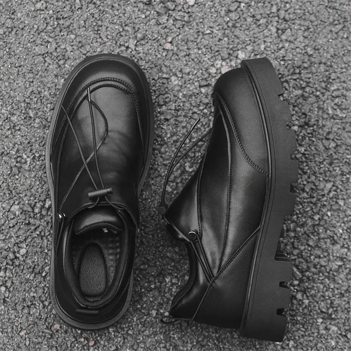 Big Head Leather Casual Derby Shoes