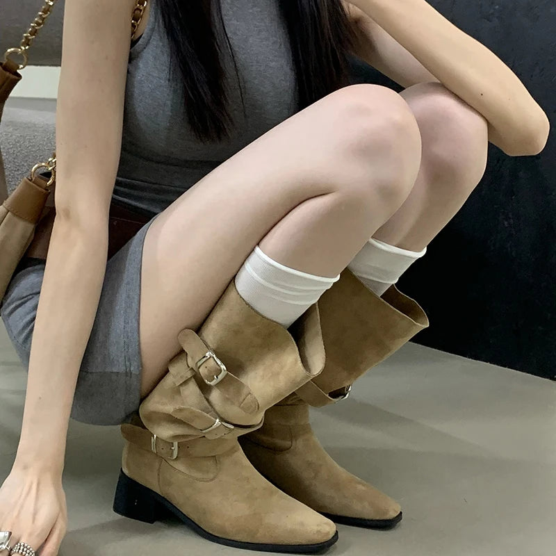 Chic Knee-High Pointed Toe Boots for Winter