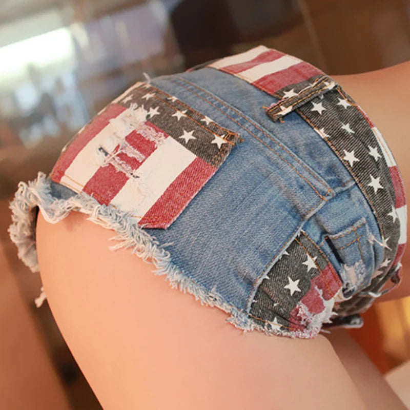 Spicy Low Waist American Denim Shorts
