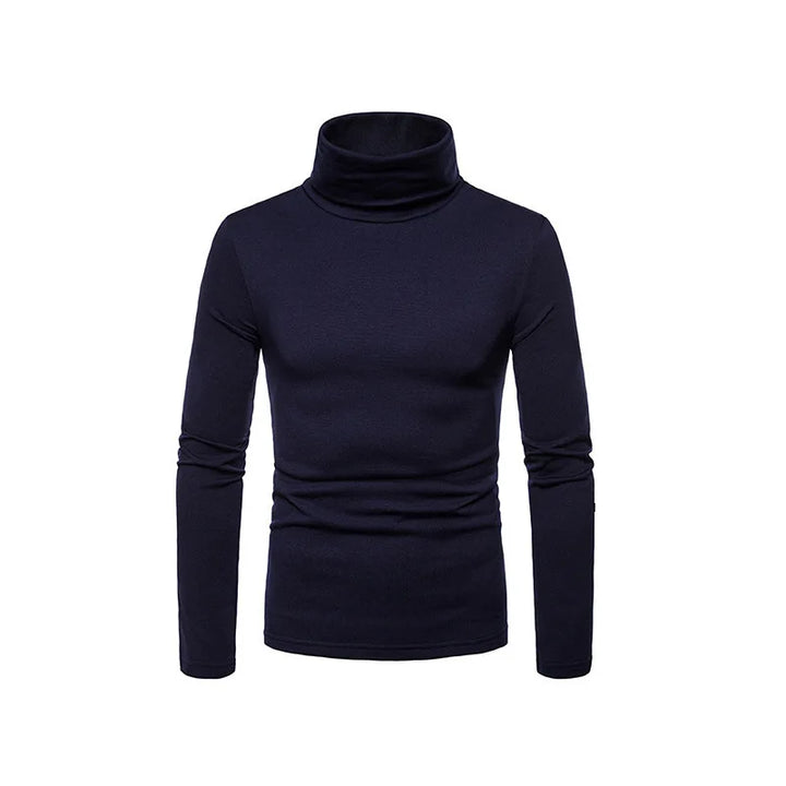 Casual Slim Fit High Collar Turtleneck Pullover