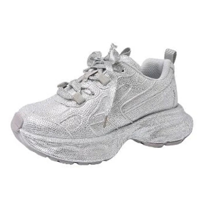 Bling Chunky Breathable Platform Sneakers