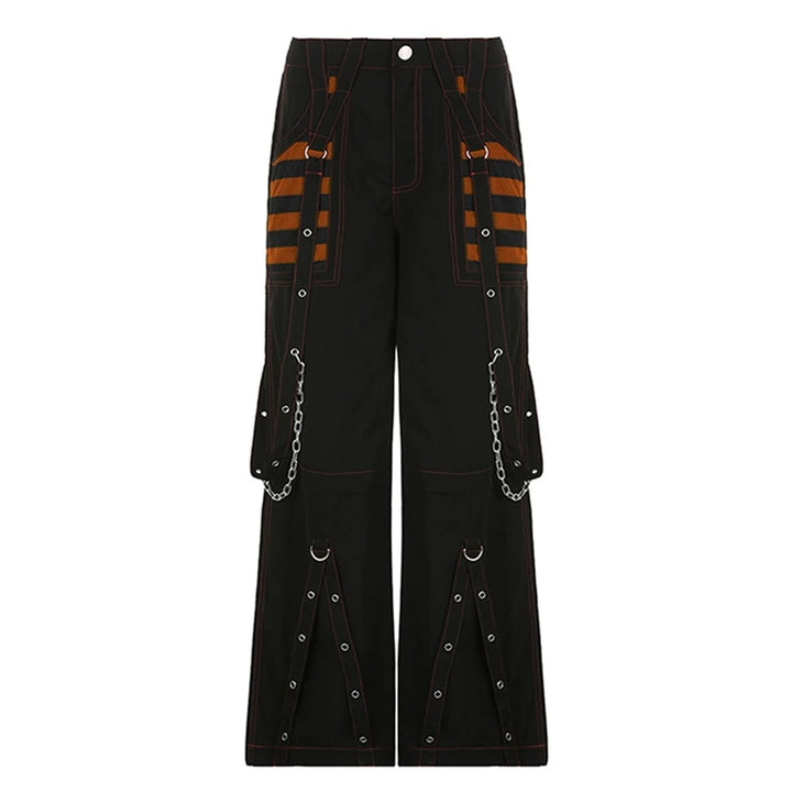 Punk Gothic Y2k Wide Leg Denim Pants